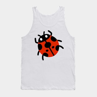 Ladybug Emoticon Tank Top